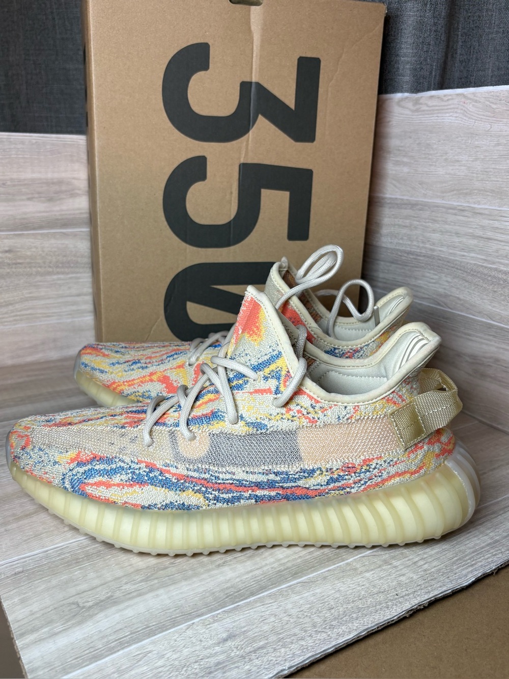 Adidas Yeezy Boost 350 V2 MX Oat GW3773 Men's 9 Multi Color Sneakers
